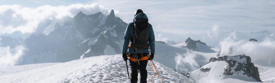 man on mountain