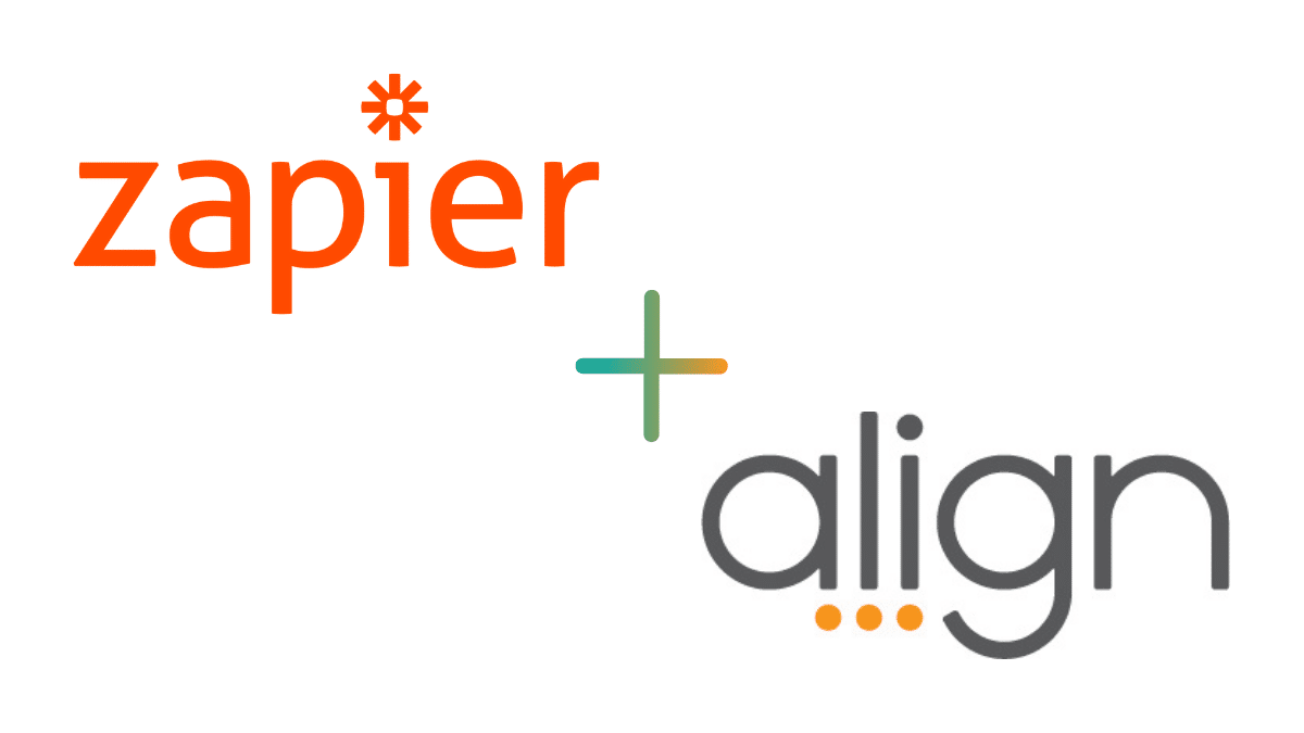 Align and zapier logos