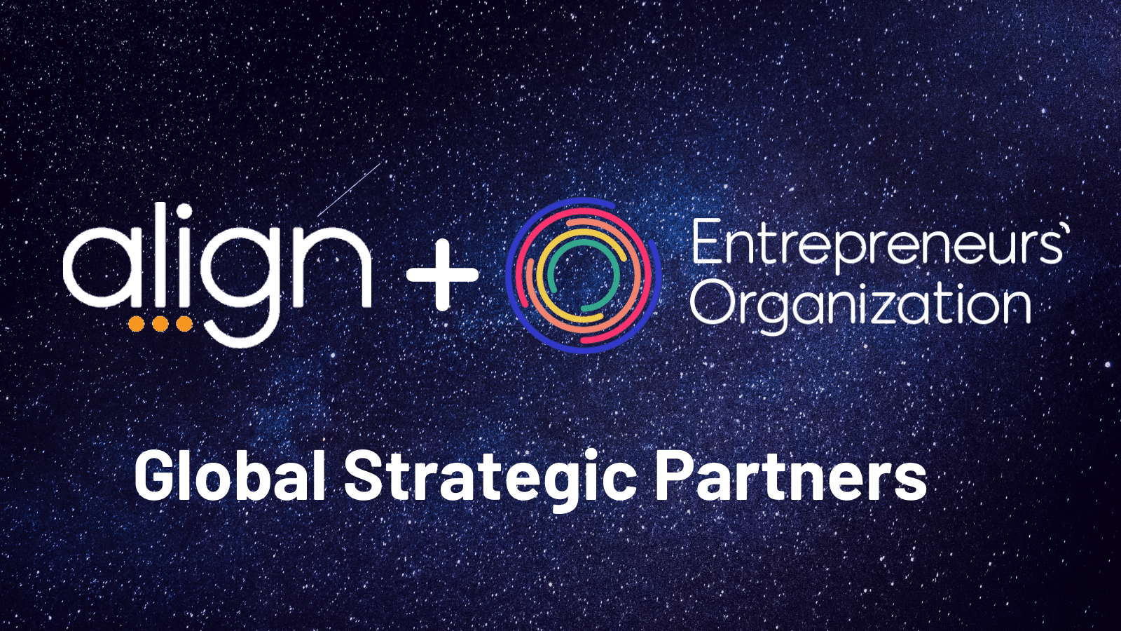 entrepreneurs organization and align partnership banner